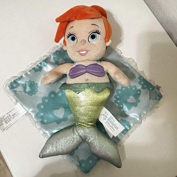 Disney Parks Disney Babies Ariel in a Blanket Plush Doll The Little Mermaid - Picture 12 of 13